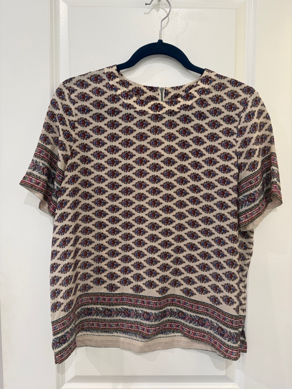 Short Sleeve Women’s Silk Top